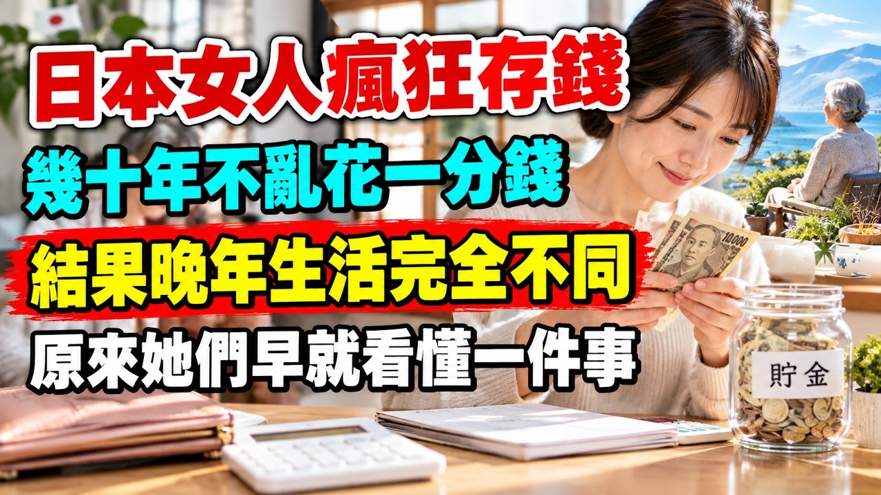 日本女人瘋狂存錢 幾十年不亂花一分錢 結果晚年生活完全不同 原來她們早就看懂一件事