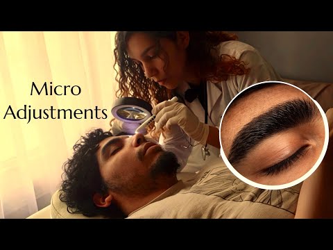 ASMR Eyebrow Shaping, Measuring, Micro Adjustments (Unintentional Style)