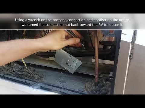 Remove & Inspect Burner Assembly   Norcold N822RT RV Refrigerator