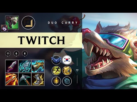 Twitch ADC vs Kai'Sa - KR Diamond Patch 25.22