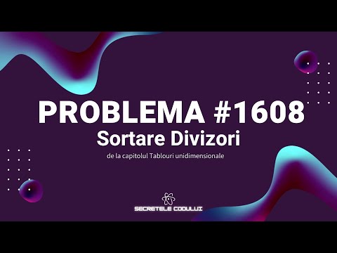 Pbinfo SOLVED || Problem 1608 Sorting Divisors in C++! [AVERAGE]🤯