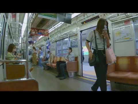 4K Subway Travel in Osaka Japan - Hanshin Main Line & Sennichimae Line (Hyogo area to Namba, Osaka)