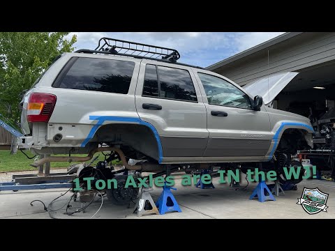 Jeep Grand Cherokee WJ 1-Ton Axles and Long-Arm Lift Kit are IN!