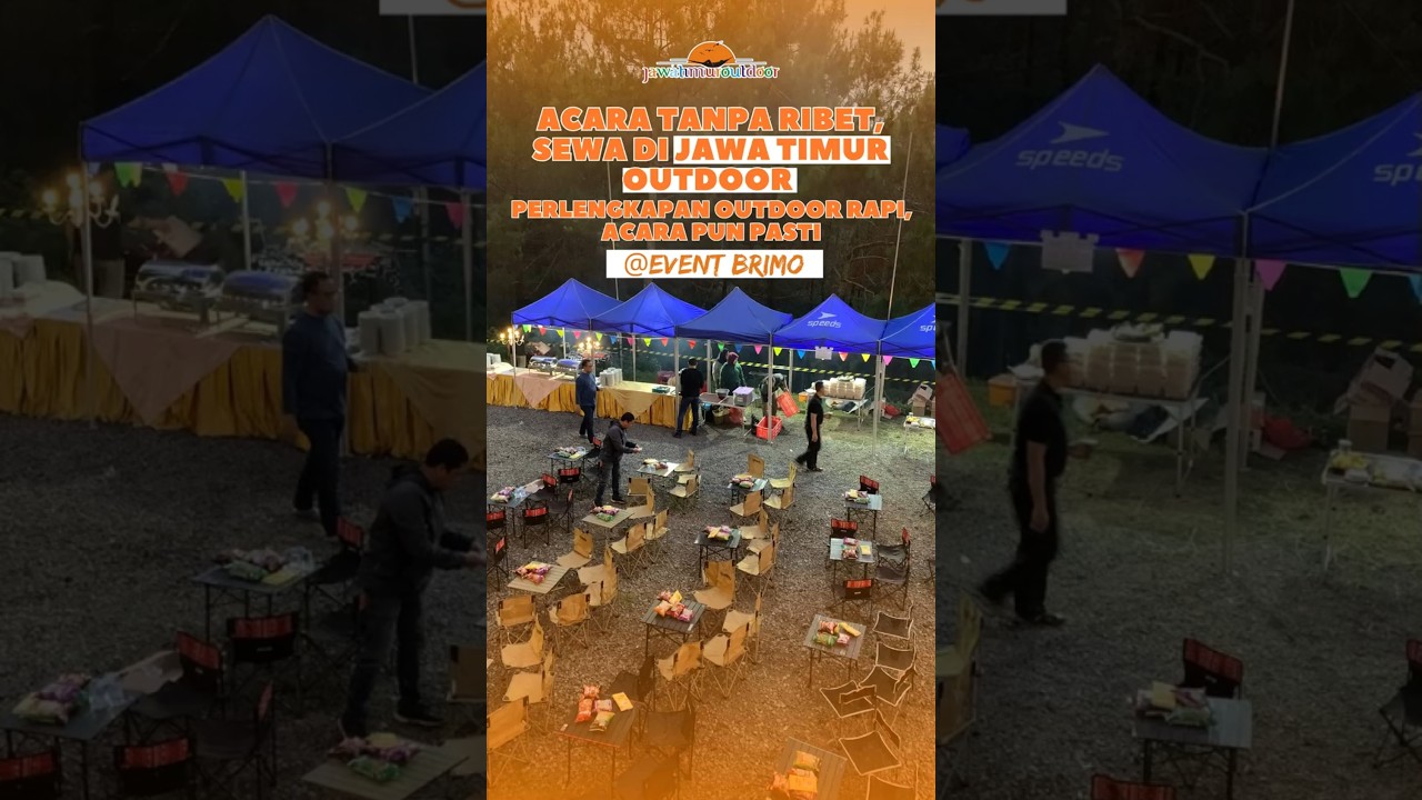 Sewa Kursi Meja Lipat Camping | Sewa Tenda Stand Bazar | Event BRIMO | Jawa Timur Outdoor