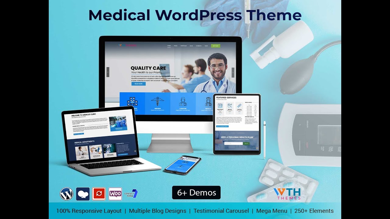 Multipurpose Responsive Medical WordPress Theme For Medical Website