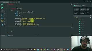 Desvio de Condicional - Calculadora Simples - Portugol Studio