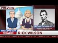 Rick Wilson squirms talking anti-Trump Super-PAC, The Lincoln Project Rick Wilson squirms talking anti-Trump Super-PAC, The Lincoln Project