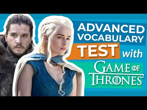 ゲーム・オブ・スローンズの上級英単語テスト (Advanced English Vocabulary Test with Game of Thrones)