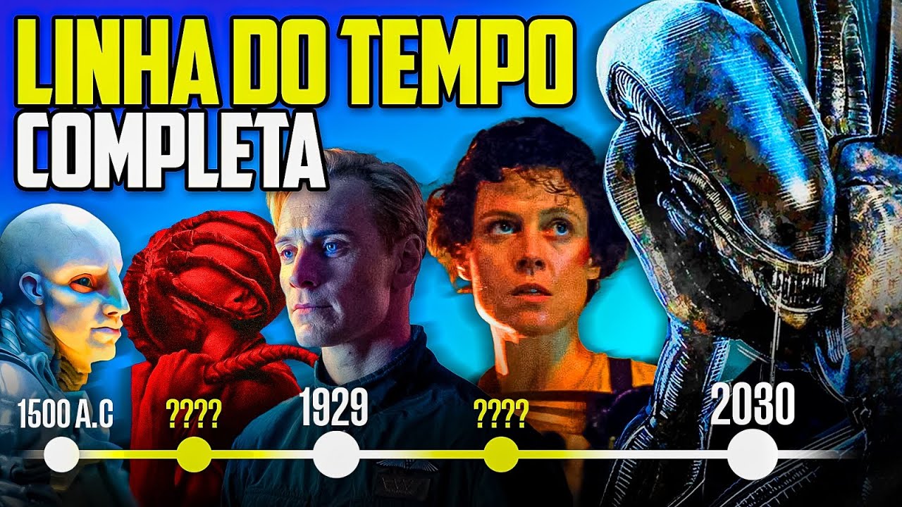 A Historia Completa de Alien e sua LINHA DO TEMPO! (Incluindo Romulus, HQs, e Jogos)