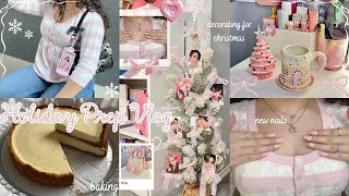 holiday prep 🎀🎄 Christmas decorating, baking, thanksgiving day & more