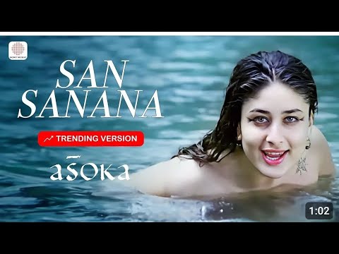 San Sanana Lyric Video - Asoka|Shah Rukh Khan,Kareena|Alka Yagnik,Hema Sardesai|Anu Malik