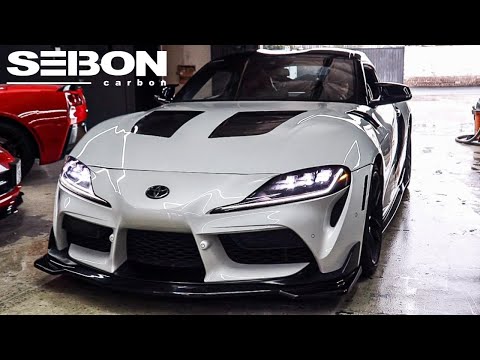 Seibon Carbon Fiber Hood Install on a Supra! The PERFECT Mod
