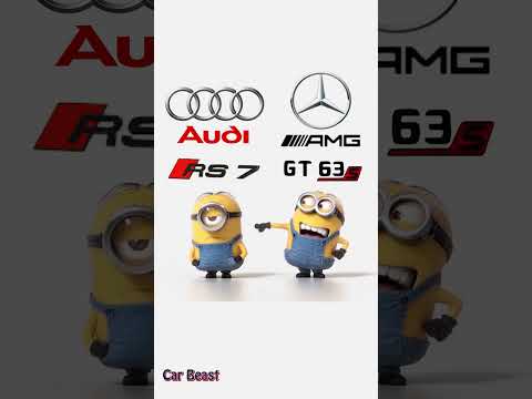 Audi RS7 vs Mercedes AMG GT63S minions style #funny #tiktok #rs7 #amg #status