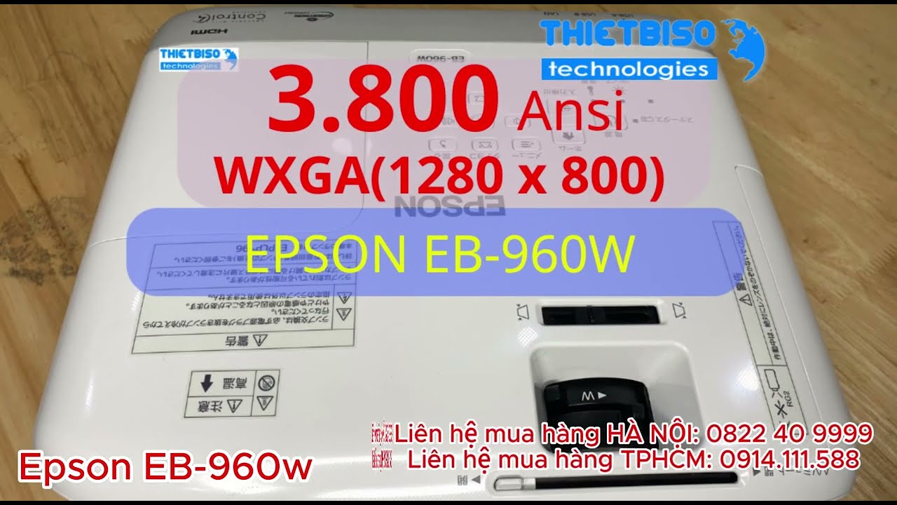 Máy chiếu cũ EPSON EB-960W giá rẻ (X4Z57X00188)