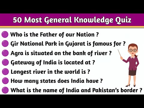 Best 50 general knowledge (GK) questions in English