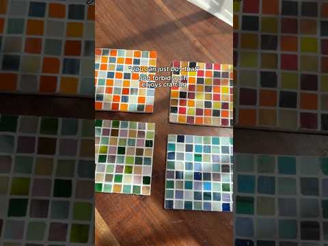 super easy DIY Tile Coasters 😍 #diy #coaster #mosaic