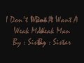 I don't want a weak man - Sistar Lyrics 