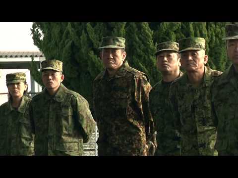 Marines train martial arts to Japanese soldiers (B-Roll)