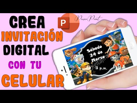 COMO HACER INVITACIONES DIGITALES CON TU CELULAR EN POWERPOINT GRATIS 2024