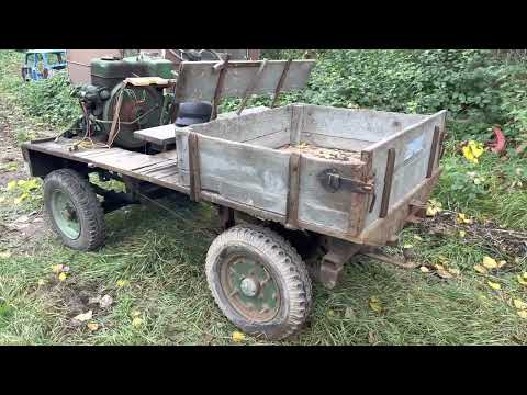 Ich fahre mit meinem Eigenbau Traktor mit 1h65 Motor über die Offroad Rennstrecke