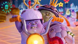 The Trolls Chase the Pop Star Villains | Trolls Band Together