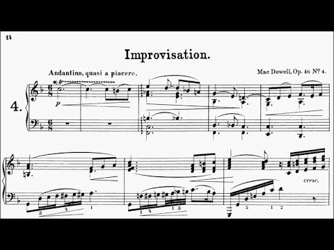 Trinity TCL Piano 2021-2023 Grade 7 B13 MacDowell Improvisation Op.46 No.4 Sheet Music
