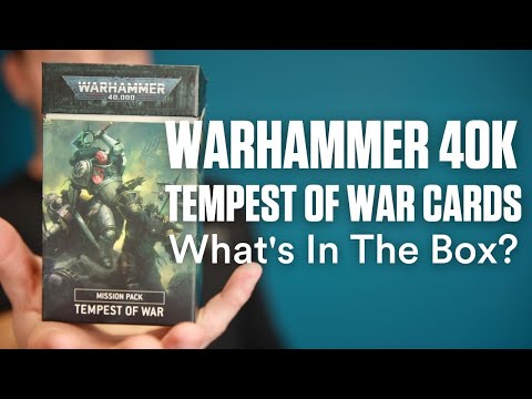 *NEW* Tempest Of War Mission Pack Cards: Warhammer 40k Unboxing