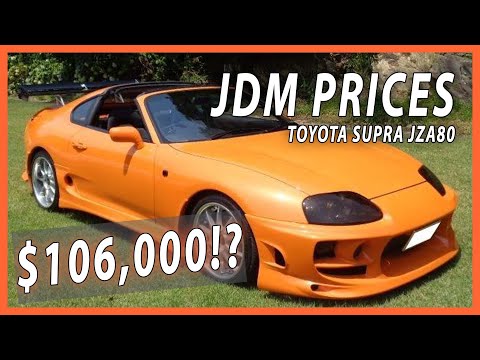 JDM Auction Prices - Toyota Supra Mk4 JZA80