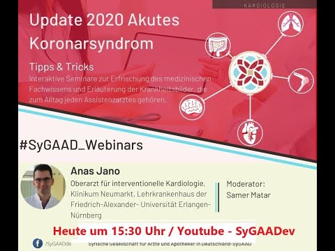 #SyGAAD_Webinars 6: ACS-UPDATE 2020, Akutes Koronarsyndrom