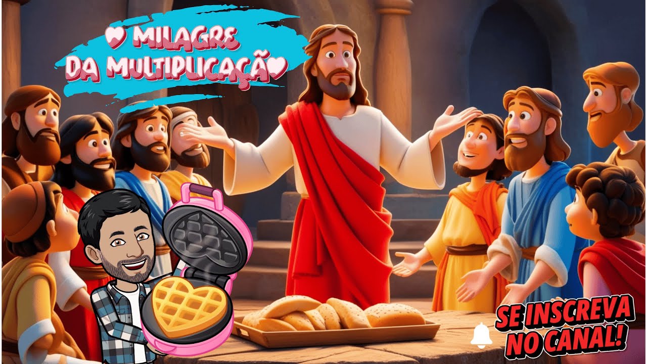 🌟 O Milagre dos Pães e Peixes! Jesus Alimenta a Multidão 🐟🍞