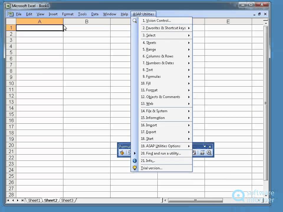 Trying out ASAP Utilities
