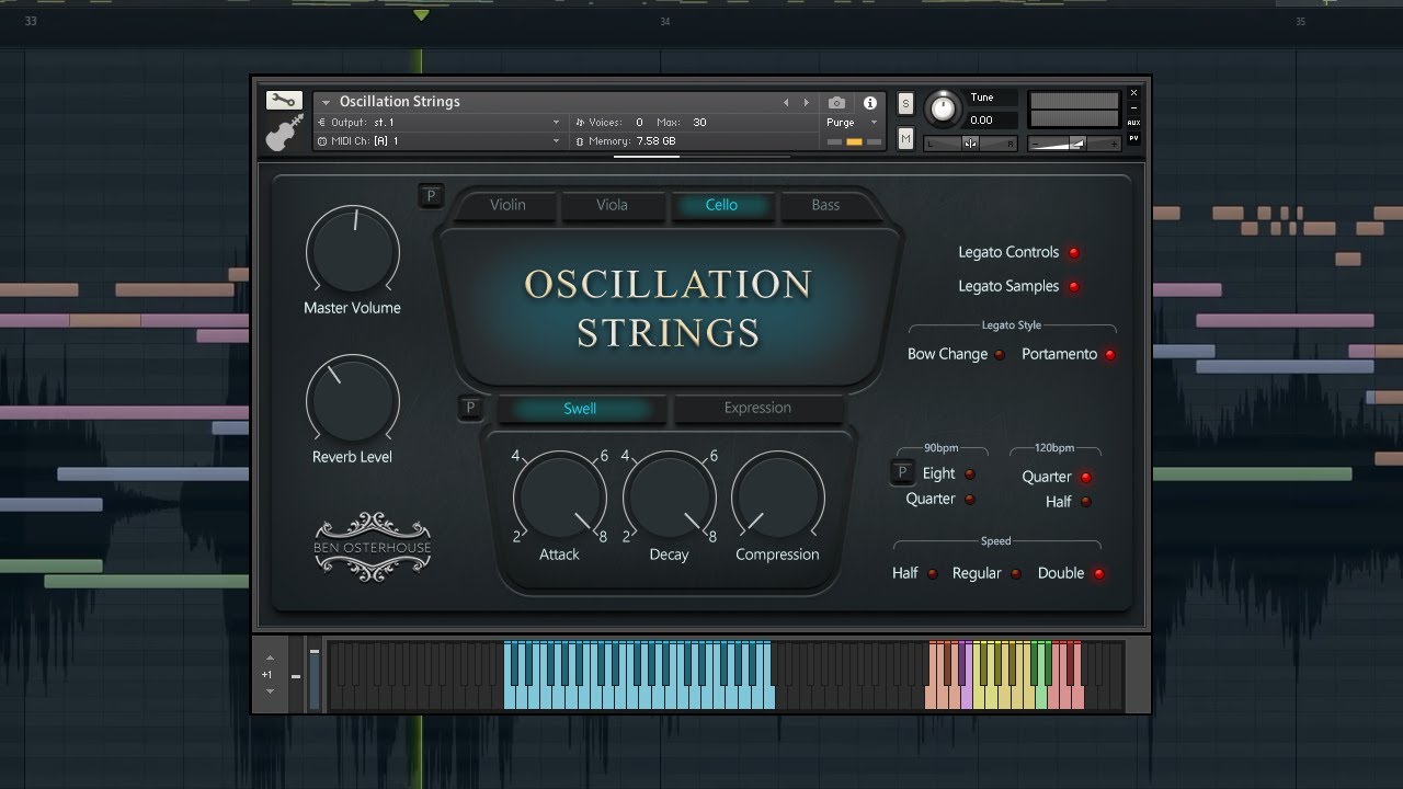 Oscillation Strings // Vocalise Demo // Kontakt // Ben Osterhouse