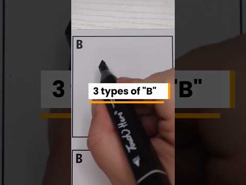 How to draw 🖍️ 3 Types of B | Tag Letters | Graffiti Lettering #shorts #graffiti #tag #handstyle