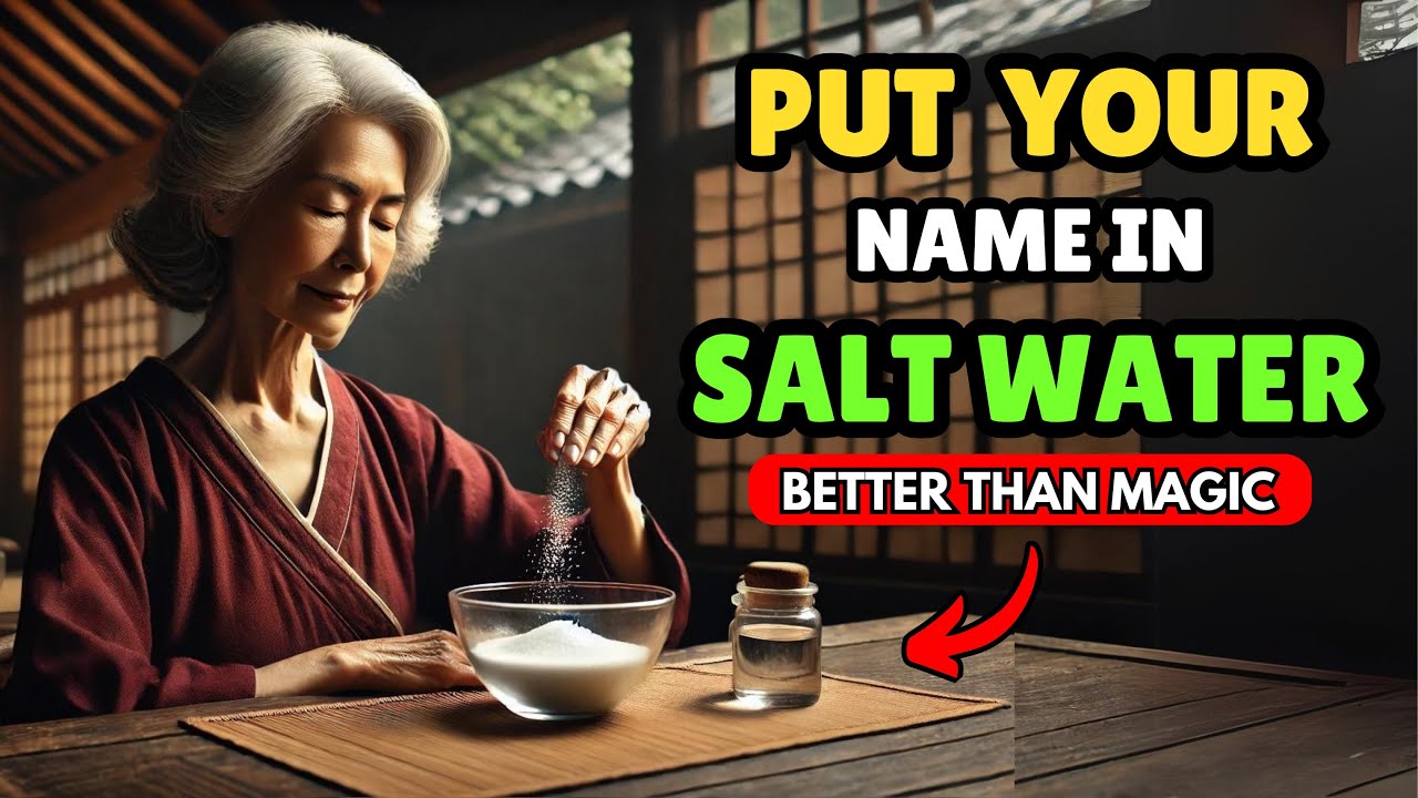 ✨Put YOUR NAME in SALT WATER and get ready to have everything you want | ZEN BUDDHIST TEACHINGS🙏