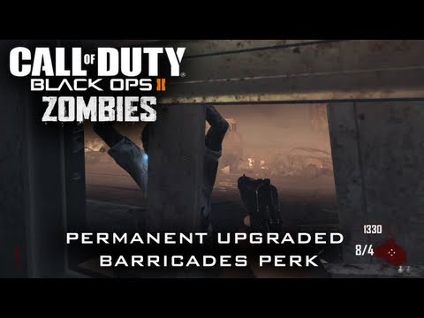 Black Ops 2 Zombies Permanent Upgraded Barricade Perk Aka Steel Bars on TranZit (Voice Tutorial)