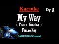 My Way Karaoke Frank Sinatra Female Key A Nada Wanita Cewek