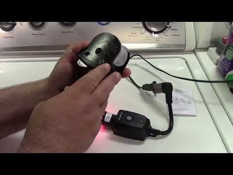 DEWENWILS Motion Sensor Outlet, Indoor Outdoor Motion Sensor Plug Outlet, Adjustable Sensing Angle,50FT Detection Range, 100FT Wireless Light Switch Transmitter, No Wiring, Long Time Delay video review thumbnail