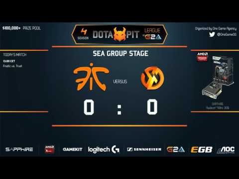 Fnatic vs Signature.Trust - G2A.COM DOTA PIT SEA Group Stage - Game 1