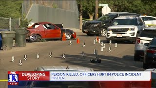 Driver dead after fleeing from and dragging Ogden officer, crashing twice