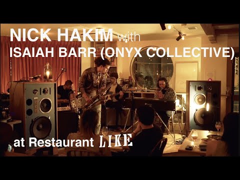 Nick Hakim with Isaiah Barr(Onyx Collective) at restaurant LIKE in Tokyo
