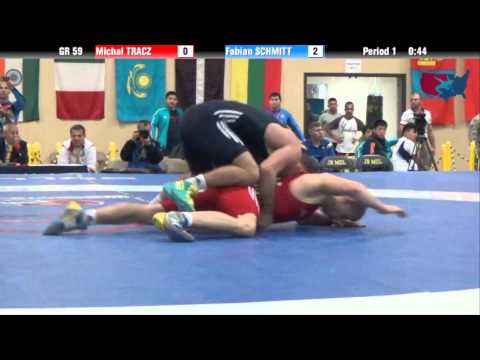 59 KG R16 - Michal Tracz (POL) vs Fabian Schmitt (GER)