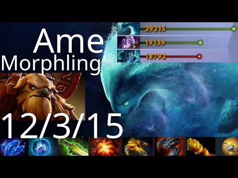 萧瑟 Ame Morphling vs Phantom Assassin, Ember Spirit, Pangolier - fissure then fissure - dota2