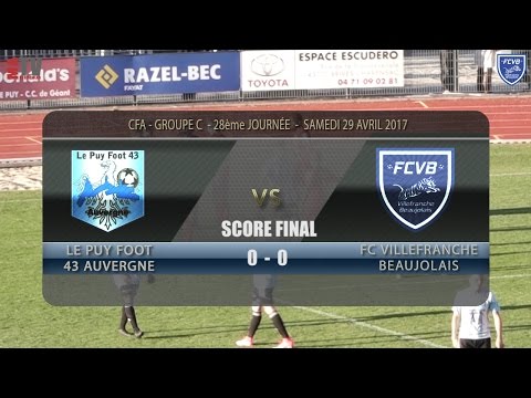 Foot - LE PUY -  FCVB  29/04/2016