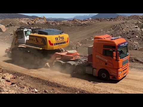Transporting The Liebherr 976 Excavator - Sotiriadis/Labrianidis Mining