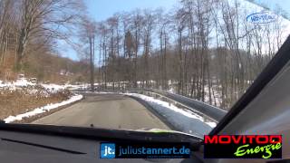 preview picture of video 'ADAC Pfalz-Westrich-Rallye - WP-Stage 8 - Freisen - On Board Julius Tannert / Maik Trommler'