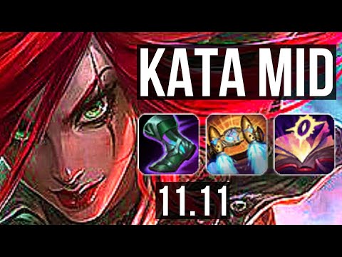 KATARINA vs PYKE (MID) | 14/0/5, Rank 6 Kata, Legendary | KR Grandmaster | v11.11