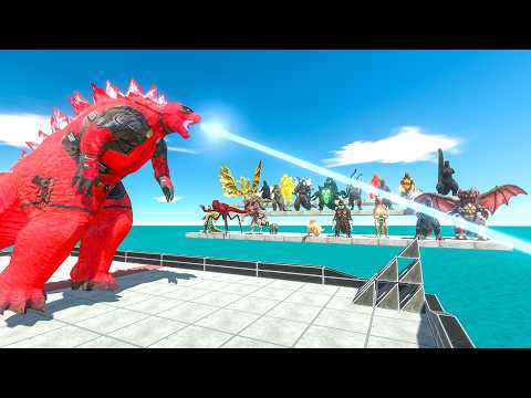 1vs1 Deadpool Godzilla 2014 vs All Kaiju Monster - Animal Revolt Battle Simualtor