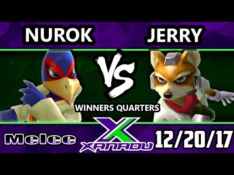 S@X 233 Melee - Nurok (Falco) Vs. Jerry (Fox) - Smash Melee Winners Quarters - SSBM