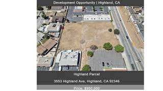 3553 E Highland Avenue presents a rare opportunity to acquire a 1.21-acre commercial parcel in CA.