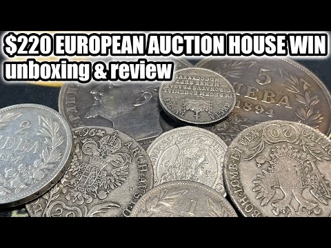 How Did I Do? $220 World Silver Coin & Medal Blitz Unboxing - Auction Win
